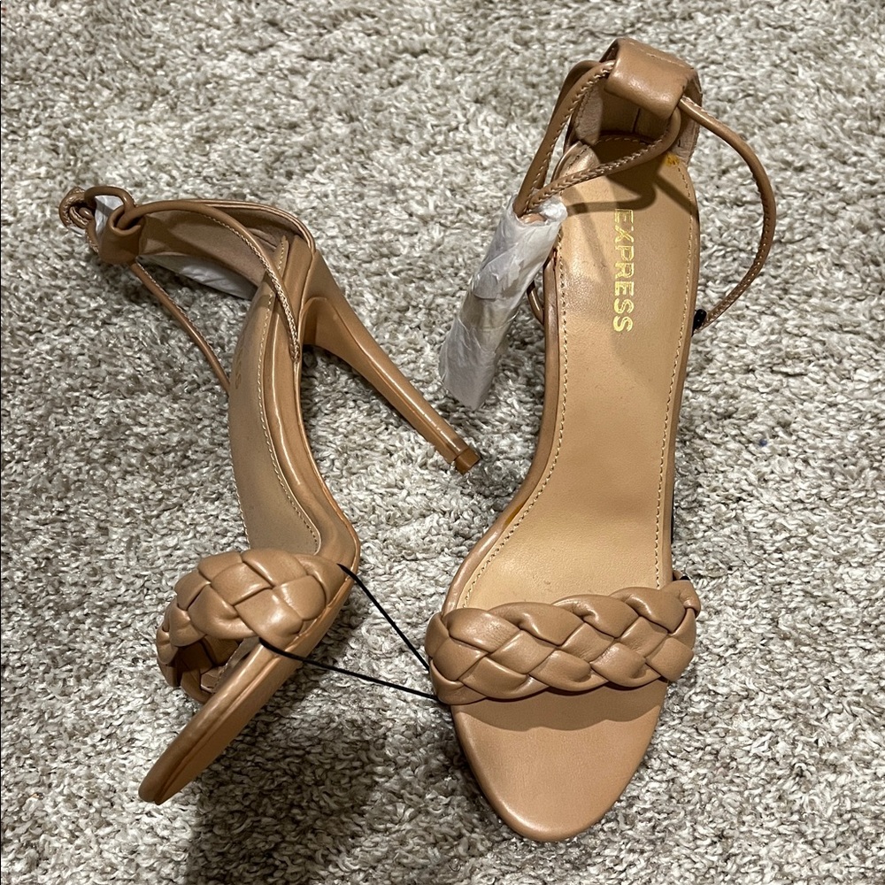 Express Women's Beige Braided Heels